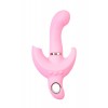 Klitoral uyarıcılı vibratör JOS Twistme, silikon, pembe, 19,5 cm