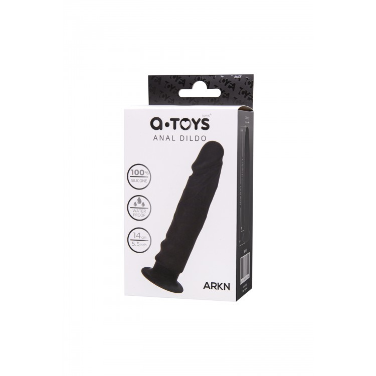 A-Toys by Toyfa Anal Yapay penis Arkn, silikon, siyah, 14 cm