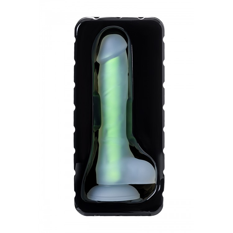 Beyond by Toyfa  Wade Glow Gece Parlayan Dildo, Silikon, Şeffaf, 20 cm