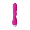 L'EROİNA klitoral stimülatörlü vibratör, silikon, pembe, 19 cm