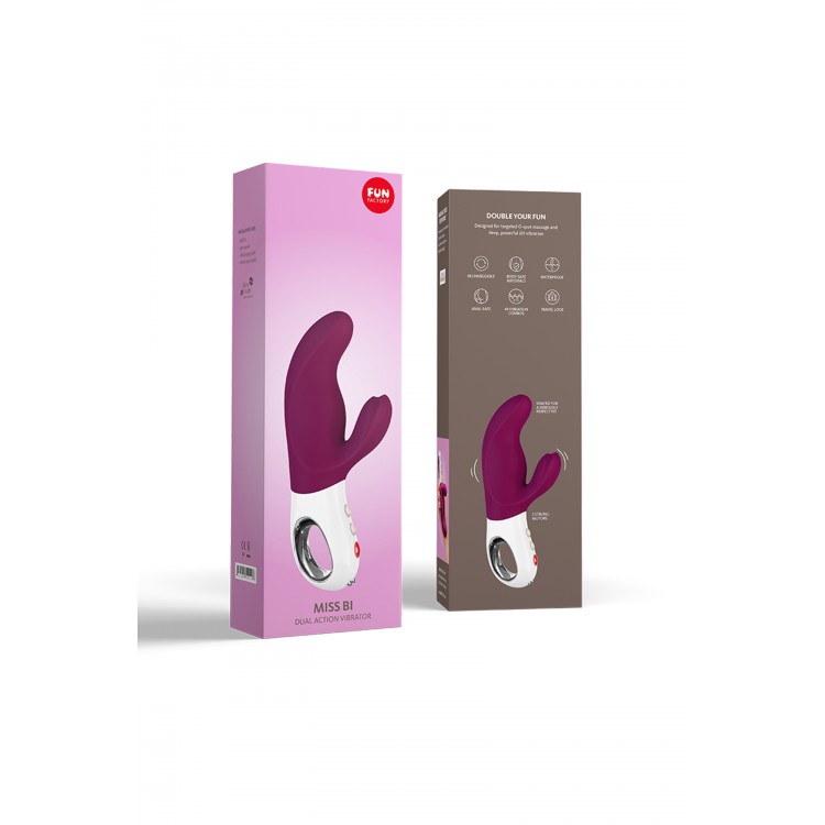 Fun Factory MİSS Bİ Vibratör, silikon, kırmızı, 17 cm