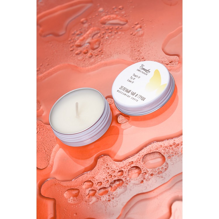 Eromantica Masaj Mumu "Yeşil Çay ve Armut", 30 ml