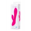 L'EROİNA klitoral stimülatörlü vibratör, silikon, pembe, 19 cm