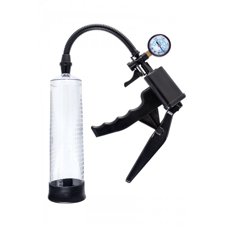 Sexus Men Training Viggo mekanik penis Pompası, ABS plastik, Siyah, 62 cm