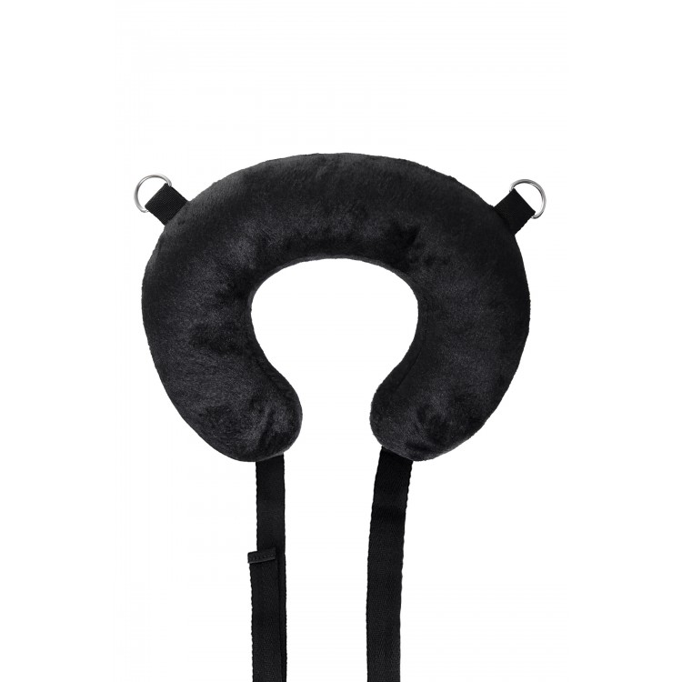 Anonymo BDSM sabitleme kemeri #0701 yastıklı, kadife, siyah, 127 cm