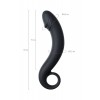TOYFA POPO Pleasure Dorado anal stimülatörü, su geçirmez, silikon, siyah, 18 cm, Ø 3,5 cm