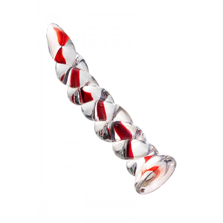 Gerçekçi olmayan yapay penis Sexus Glass, cam, transparan, 18 cm