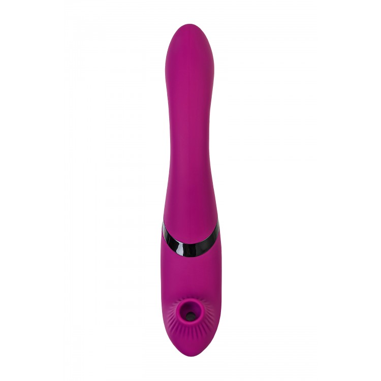 JOS Vakum uyarımlı döner vibratör Spinser, silikon, mor, 23 cm