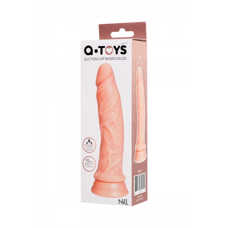 A-Toys by TOYFA Nill Realistik Dildo, TPE, Ten, 19 cm A-Toys by TOYFA Nill Realistik Dildo, TPE, Ten, 19 cm