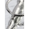 Üretral Plug TOYFA Metal Balıksırtı, taban halkalı, metal, gümüş, 10,5 cm