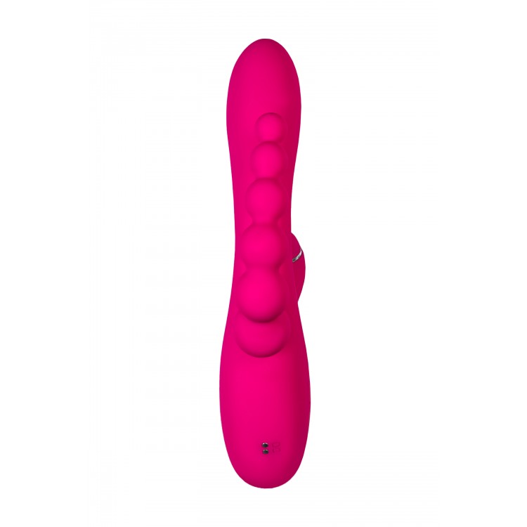 JOS TRIPLING  3'ü 1 Arada Vibratör, Silikon, Pembe, 21 cm